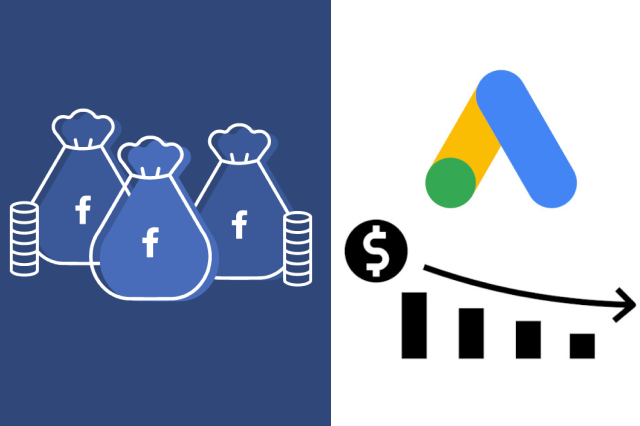 Chi phí quảng cáo google và facebook