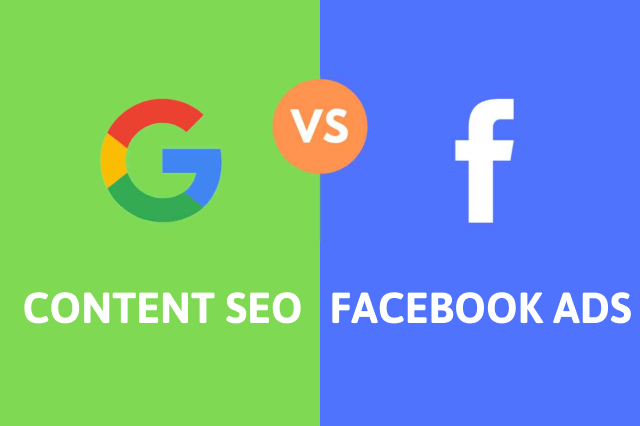 seo content and facebook ads
